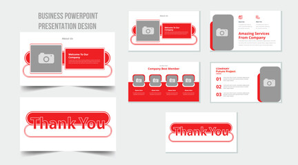 Creative business PowerPoint presentation slides template design. Use for modern keynote presentation background, brochure design, website slider, landing page, annual report, company profile