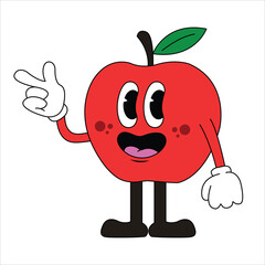 Apple Style Cartoon Vector 