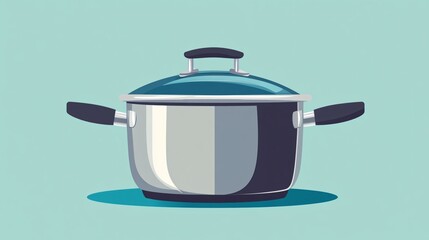 Modern Kitchen Utensils Flat Vector Illustration for Culinary Design Projects