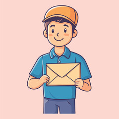 Postal Worker vector illustration