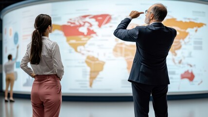 AI-driven financial analysis displayed on digital screens, vibrant neon blue, intense lighting, futuristic investment theme