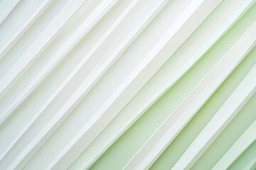 Obraz premium Abstract geometric pattern of white and green diagonal lines creating a modern, minimalist background