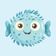 A cute Pufferfish vector illustration