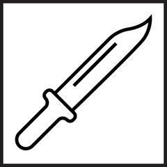 Combat Knife Icon Design