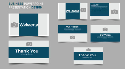 Creative business PowerPoint presentation slides template design. Use for modern keynote presentation background, brochure design, website slider, landing page, annual report, company profile