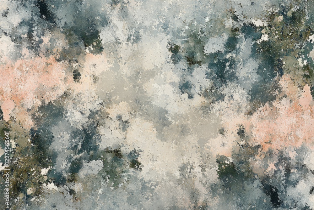 Aufkleber abstract texture with soft tones of blue, green, and pink in a cloudy pattern displaying natural ele