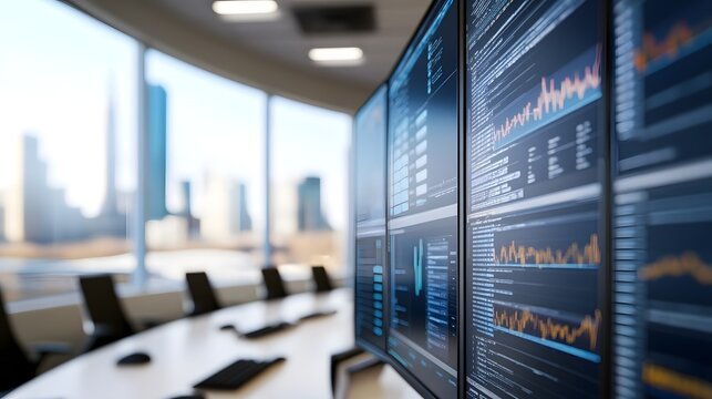 AI powered Cybersecurity Control Room Monitoring Real time Threats and Data Protection Metrics