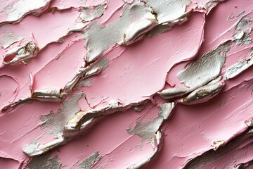 Elegant abstract texture with pink and gold layers in a serene composition