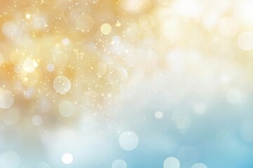Soft bokeh background with warm golden and cool blue tones, creating a dreamy atmosphere for design
