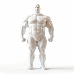 Human with 3D Fat Loss Icon