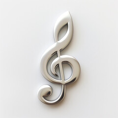 Modern 3D Musical Note Illustration