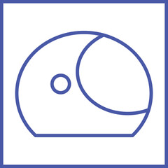 Fototapeta premium Helmet Icon Design