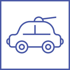 Military Vehicle Icon Design