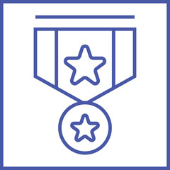 Military Medal Icon Design