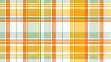 Vibrant Summer Plaid Fabric Pattern Retro Background
