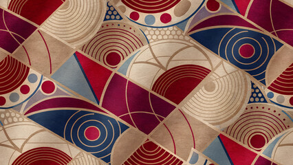 abstract pattern with elements and circles