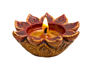 Diwali Dia Candle In White Backgrounds