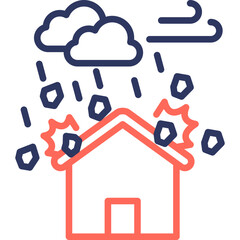 Hailstorm line color icon