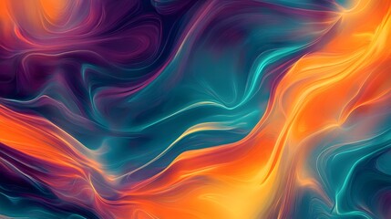 Obraz premium Vibrant Abstract Swirls of Colorful Light in Fluid Motion