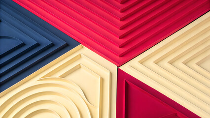 red and white wooden background