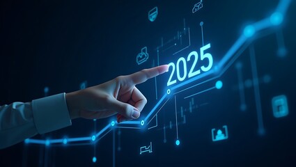hand pushing a button on a touch screen interface