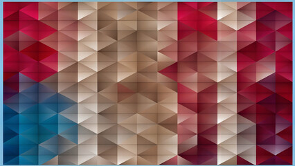 abstract geometric background with cubes and triangles