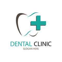 Obraz premium dental clinic logo design template