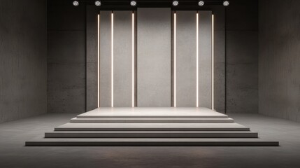 Multi-functional stage with customizable modular elements for versatile event setups