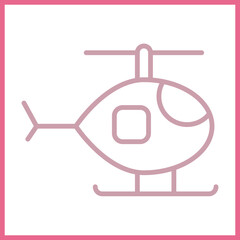 Military Helicopter Icon Design