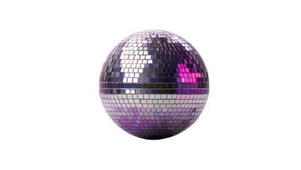 Shiny disco ball reflecting colorful lights in a vibrant dance space celebrating nightlife and music