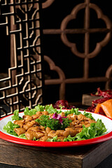 Sichuan and Chongqing hot pot ingredients marinated pig intestines