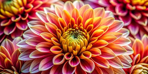 Obraz premium Abstract Floral Pattern: Close-Up Candid Shot of Vivid Petals and Delicate Textures