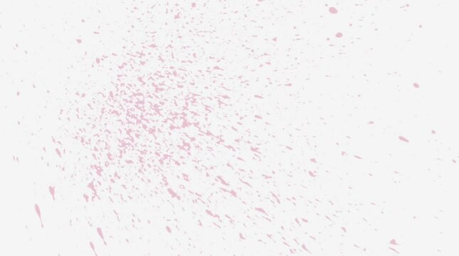 Blood splatter stain on white screen scary horror overlay effect 4K flashing red blood drip video for Halloween thriller film scene