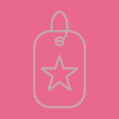 Fototapeta premium Dog Tag Icon Design