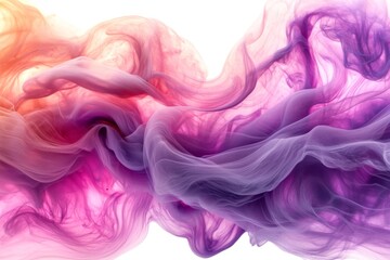 Fototapeta premium Vivid colorful cloud of pink and purple ink in water