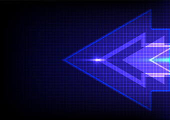 Sports Background blue Gradient with Dynamic Arrows and Grid Design. Modern vector concept emphasizing speed, trends, and sleek banner visuals.