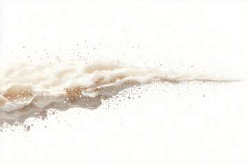 milk splash on black background