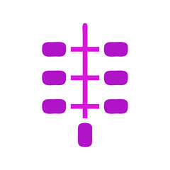 Obraz premium Abstract purple graphic with lines and shapes