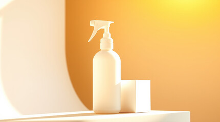white spray botal