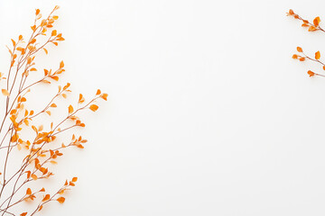 minimal autumn branch arrangement