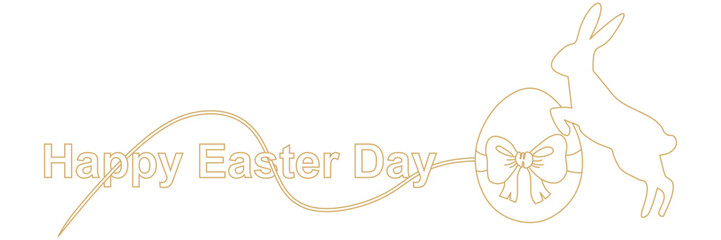 rabbit and egg illustration background text easter day