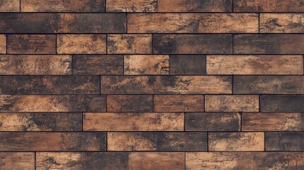 Obraz premium A grunge-style brick wall texture, featuring a classic pattern with a rustic and industrial aesthetic
