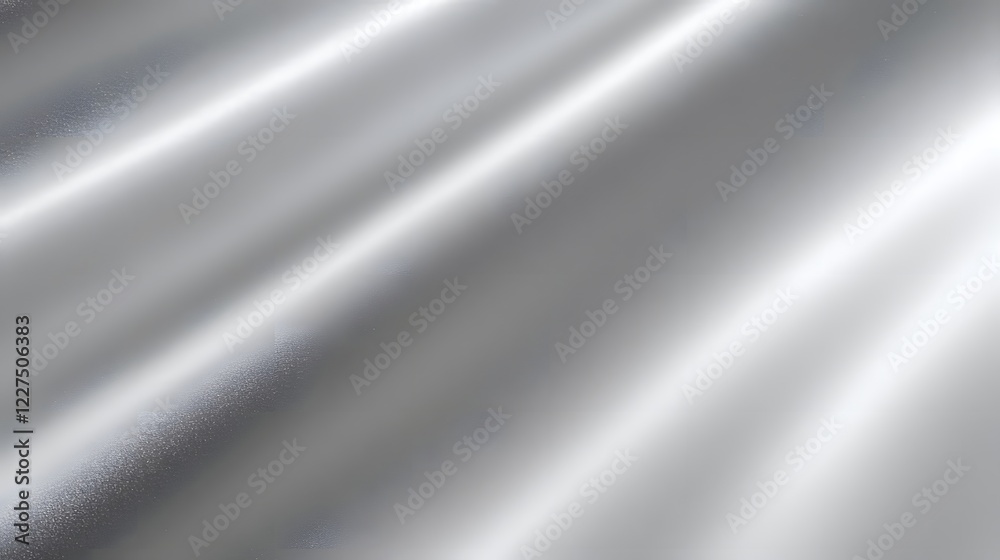 Aufkleber elegant silver metallic texture with a radiant and sophisticated aluminum sheen featuring soft light