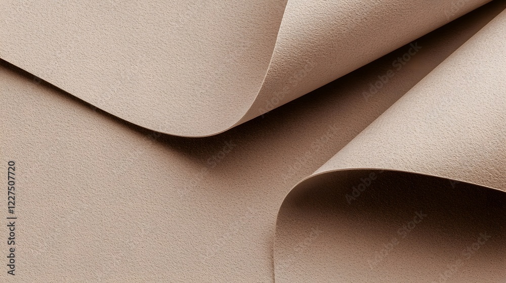 Poster trendy and stylish mocha mousse colored paper background with a refined uniform tone and clean aesth