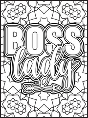 International Women's Day Quote Coloring Page. Happy Women's Day Motivational Quote Coloring Page.