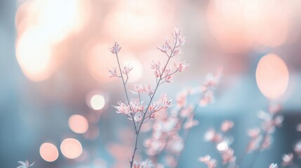 A soft-focus pastel bokeh background with gentle light orbs, creating a serene and peaceful visual for dreamy and calming settings