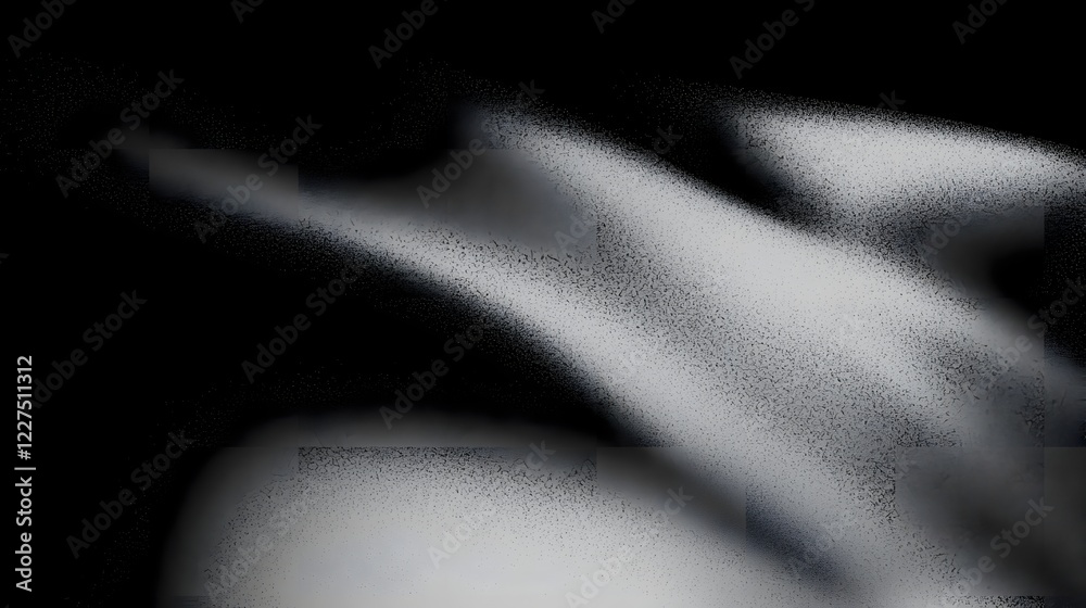 Fototapete Elegant and Minimalist Black and White Gradient Background Featuring a Fine Grainy Noise Texture Blending Dark and Light Tones Perfectly for Professional Banner Header and Backdrop Designs