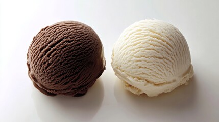 Symphony of Flavors: Chocolate and Vanilla Ice Cream