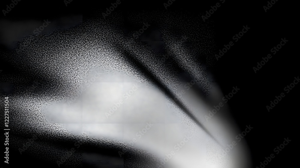 Fototapete Dramatic and sophisticated monochrome gradient abstract background with subtle textured noise and grainy visual effects creating a modern minimalist