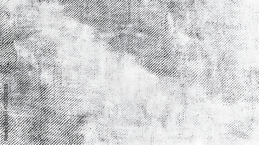 Aufkleber Mesmerizing Monochrome Grunge Halftone Texture for Creative Digital Designs and Artwork  Featuring a faded gradient fine black and white sand noise overlay and a raw